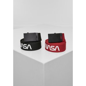 NASA Belt 2-Pack extra dlouhý černo/červený