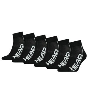 6PACK ponožky HEAD černé