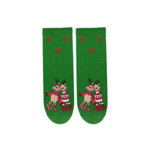 Bratex 2988 X-Mass Socks Women's 36-41 green/lurex d-032