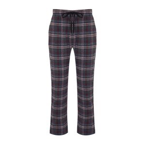 Trendyol Men's Anthracite Plaid Regular Fit Woven Pajama Bottoms