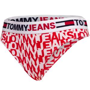 Bílo-červené dámské vzorované kalhotky Tommy Jeans - Dámské