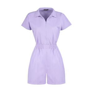 Trendyol Lilac Zipper Detailed Woven Overalls