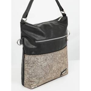 Borse bag made of natural leather imitation black