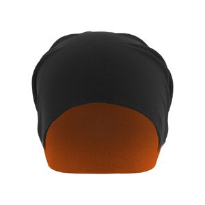 Jersey čepice oboustranná blk/neonorange