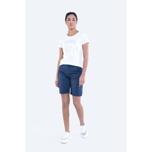 Big Star Woman's Bermuda shorts Shorts 111272 Light blue-404