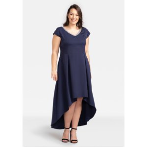 Karko Woman's Dress SB826 Navy Blue