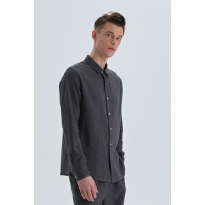 Dagi Anthracite Linen Shirt