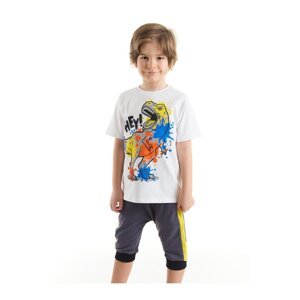 Mushi Dino Splash Boys T-shirt Capri Shorts Set