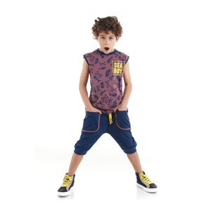 Mushi Sea T-shirt Boy's T-shirt Capri Shorts Set
