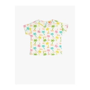 Koton Summer Themed T-Shirt Printed Crew Neck Short Sleeve Cotton