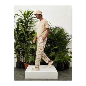 Koton Cargo Pants Camouflage Printed Pocket Detailed Lace Waist