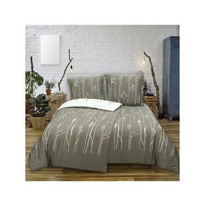 Edoti Cotton bed linen Dark Grass