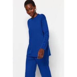 Trendyol Saks Basic Crew Neck Knitwear Two Piece Set