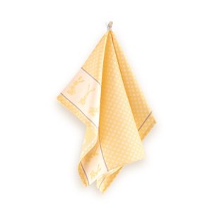 Zwoltex Unisex's Dish Towel Szarak Yellow/Pattern