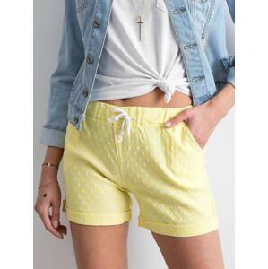 Shorts with polka dots yellow