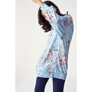 Bigdart 4125 Oversize Sweat Dress - Ice Blue