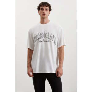 GRIMELANGE Noris Men's Regular Fit 100% Cotton Printed T Shirt