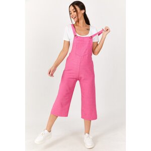 armonika Women's Light Fuchsia Gardener Jumpsuit