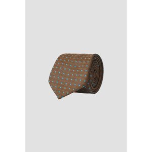 ALTINYILDIZ CLASSICS Men's Brown-turquoise Patterned Brown-turquoise Tie