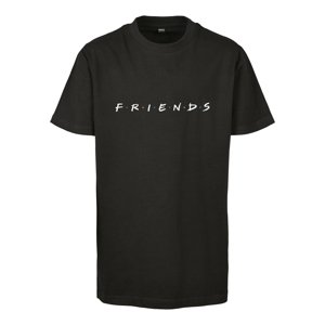 Černé tričko s logem Kids Friends