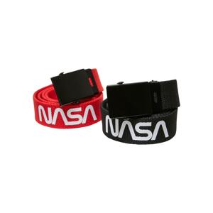 NASA Belt Kids 2-Pack černá/červená
