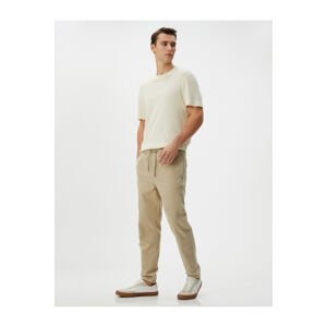 Koton Laced Waist Trousers Woven Pocket Detailed