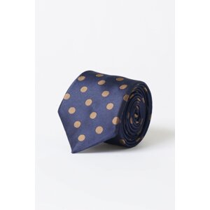 ALTINYILDIZ CLASSICS Men's Navy Blue-beige Patterned Navy Blue Beige Classic Tie