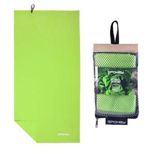Spokey SIROCCO M Rýchloschnúci uterák 40 x 80 cm, zelený s odnímateľnou sponou