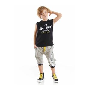 Denokids Shark Attack Boy T-shirt Capri Shorts Set