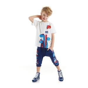 Denokids Dino Dudes Boy's T-shirt Capri Shorts Set
