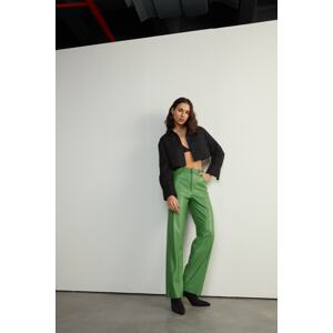VATKALI Leather Trousers Green