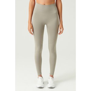 LOS OJOS x Melody Soft Khaki High Waist Seamless Sports Tights Adorn