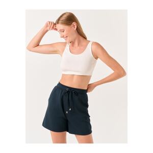 Jimmy Key Black High Waist Pocket Elastic Shorts