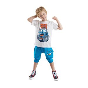 Denokids Monster Truck Boy T-shirt Capri Shorts Set