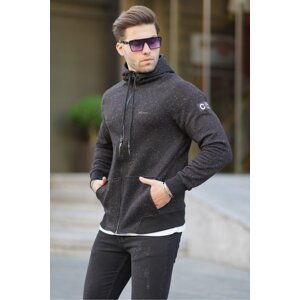 Madmext Hooded Black Sweatshirt 2170-2170