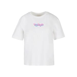 Dámské neonové tričko Tokyo Dragon - bílé