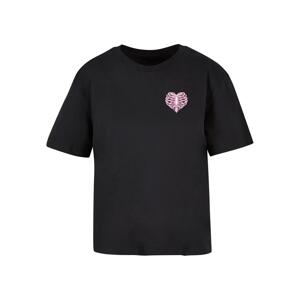 Dámské tričko Heart Cage - černé