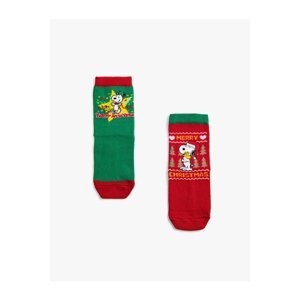 Koton 2 Pack Snoopy Printed Socks Licensed