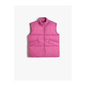 Koton Puffer Vest High Neck Zippered Pocket