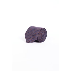 ALTINYILDIZ CLASSICS Men's Burgundy-Navy Blue Patterned Tie