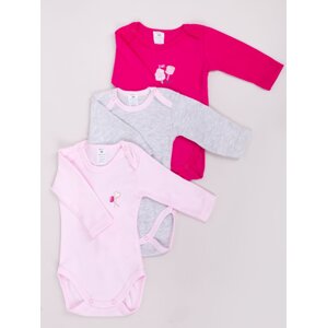 Yoclub Kids's Long Sleeve Bodysuits 3-Pack BOD-0702G-A13D