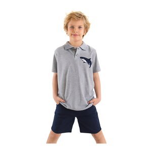 Mushi Shark Boys Polo Neck T-shirt Shorts Set