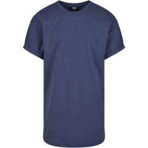 Pánské tričko Long Shaped Turnup Tee - modré