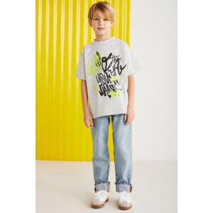 Jery Boy 100% Cotton Printed Short Sleeve Grimelange T-shirt