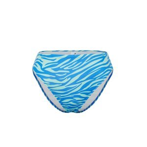 Trendyol Animal Pattern High Waist Regular Bikini Bottom