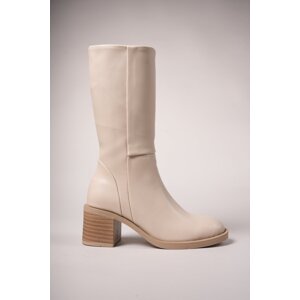 Riccon Secmodh Women's Boots 0012711 Beige Skin.