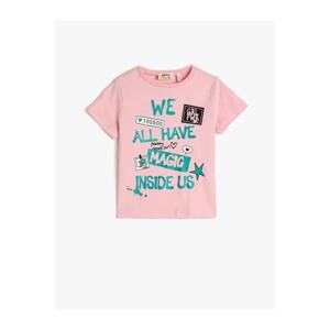 Koton Girls' T-shirt Pink 3skg10258ak