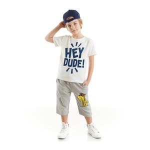 Denokids Hey Dude Boy's T-shirt Capri Shorts Set