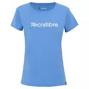 Dámské tričko Tecnifibre  Club Cotton Tee Azur L