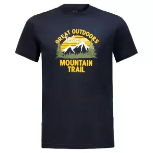 Pánské tričko Jack Wolfskin  JW Mountain Trail T Night Blue